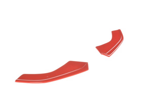 Maxton Front Splitter V.8 VW Golf 7 R / R-Line Facelift - Gloss Black