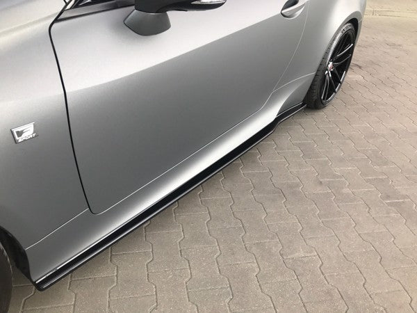 Maxton Side Skirts Diffusers Lexus Rc - Gloss Black