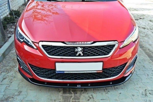 Maxton Front Splitter V.2 Peugeot 308 Ii Gti - Gloss Black