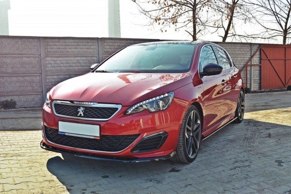 Maxton Front Splitter V.2 Peugeot 308 Ii Gti - Gloss Black