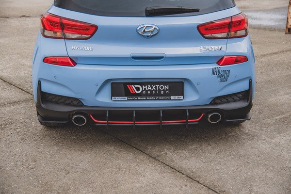 Maxton Racing Durability Rear Diffuser V.2 Hyundai I30 N Mk3 Hatchback - Black