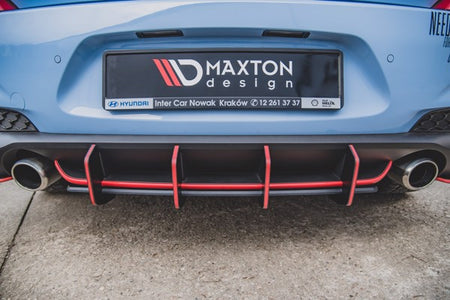 Maxton Racing Durability Rear Diffuser V.2 Hyundai I30 N Mk3 Hatchback - Black