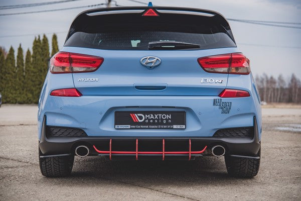 Maxton Racing Durability Rear Diffuser V.2 Hyundai I30 N Mk3 Hatchback - Black