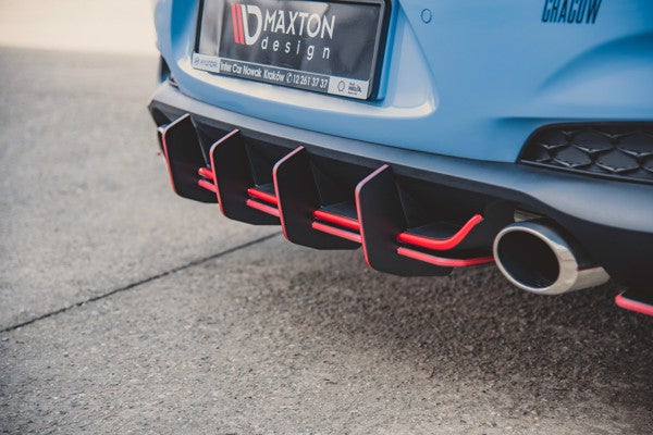 Maxton Racing Durability Rear Diffuser V.2 Hyundai I30 N Mk3 Hatchback - Black