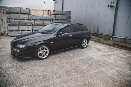 Maxton Side Skirts Diffusers Alfa Romeo 156 Facelift - Gloss Black