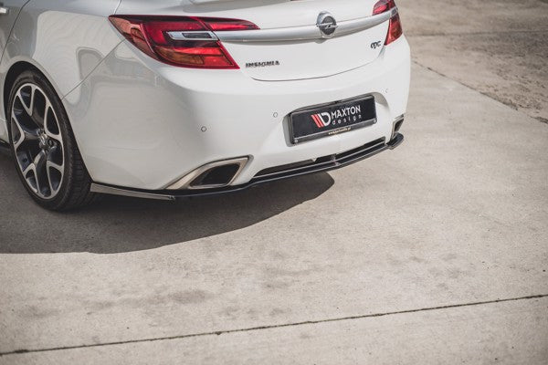 Maxton Central Rear Splitter Opel Insignia Mk. 1 Opc Facelift - Gloss Black