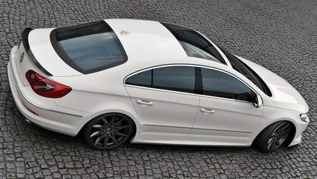 Maxton Rear Side Splitters VW Passat Cc R36 Rline (Preface) - Gloss Black