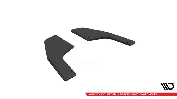 Maxton Street Pro Rear Side Splitters Volkswagen Golf R Mk8 - Black