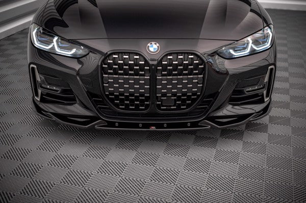 Maxton Front Splitter V.2 BMW 4 M-Pack G22 - Gloss Black