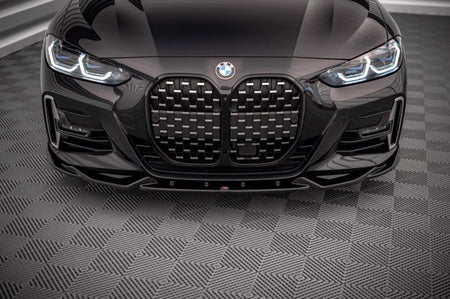 Maxton Front Splitter V.2 BMW 4 M-Pack G22 - Gloss Black