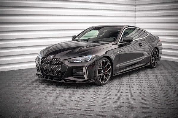Maxton Front Splitter V.2 BMW 4 M-Pack G22 - Gloss Black