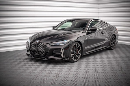 Maxton Front Splitter V.2 BMW 4 M-Pack G22 - Gloss Black