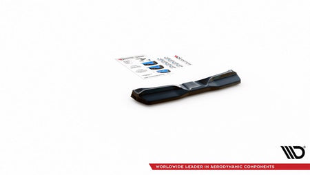 Maxton Central Rear Splitter V.2 For Nissan 370Z  - Gloss Black