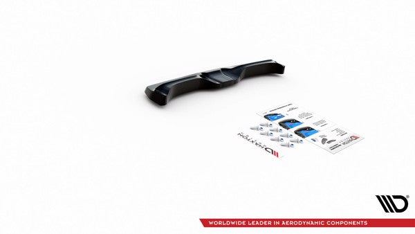 Maxton Central Rear Splitter V.2 For Nissan 370Z  - Gloss Black