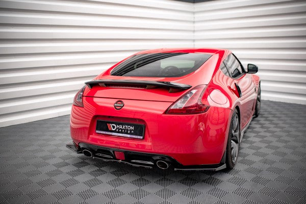 Maxton Central Rear Splitter V.2 For Nissan 370Z  - Gloss Black