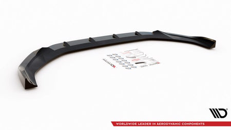 Maxton Front Splitter V.1 Audi A4 B9 Facelift - Gloss Black