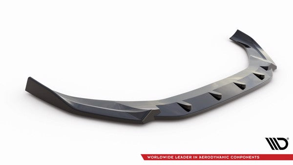 Maxton Front Splitter V.1 Audi A4 B9 Facelift - Gloss Black