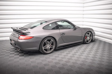 Maxton Side Skirts Diffusers Porsche 911 Carrera / Carrera Gts 997 Facelift - Gloss Black