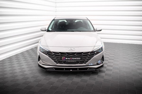 Maxton Front Splitter Hyundai Elantra Mk7 - Gloss Black