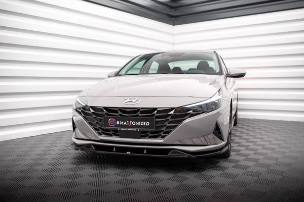 Maxton Front Splitter Hyundai Elantra Mk7 - Gloss Black