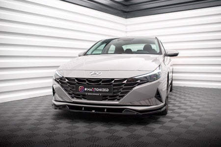 Maxton Front Splitter Hyundai Elantra Mk7 - Gloss Black