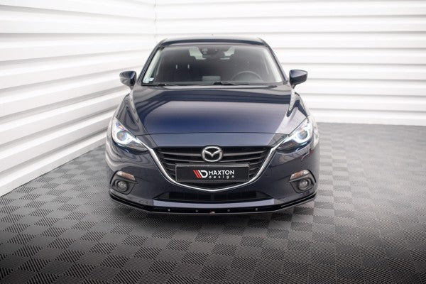 Maxton Front Splitter Mazda 3 Mk3 - Gloss Black