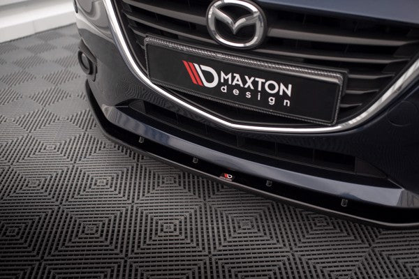 Maxton Front Splitter Mazda 3 Mk3 - Gloss Black