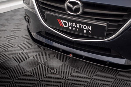 Maxton Front Splitter Mazda 3 Mk3 - Gloss Black