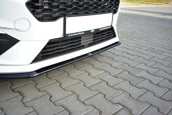 Maxton Front Splitter V.3 Ford Fiesta Mk8 St / St-Line - Gloss Black