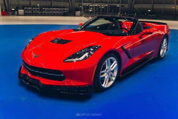 Maxton Front Splitter V.1 Chevrolet Corvette C7 - Gloss Black