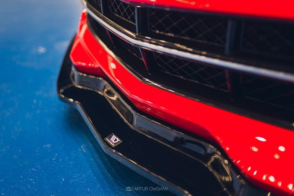 Maxton Front Splitter V.1 Chevrolet Corvette C7 - Gloss Black