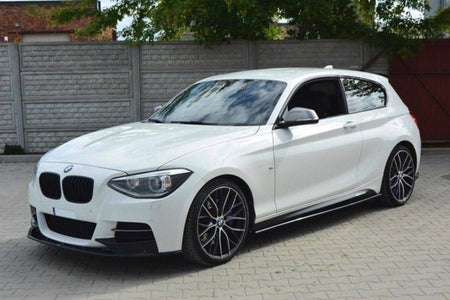 Maxton Front Splitter BMW 1 F20/F21 M-Power (Preface) - Gloss Black