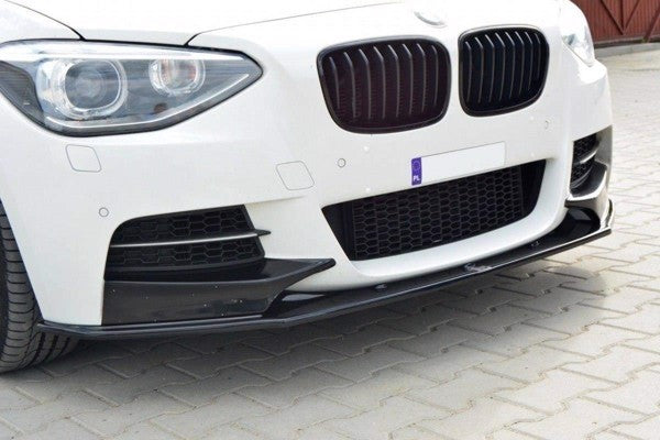 Maxton Front Splitter BMW 1 F20/F21 M-Power (Preface) - Gloss Black