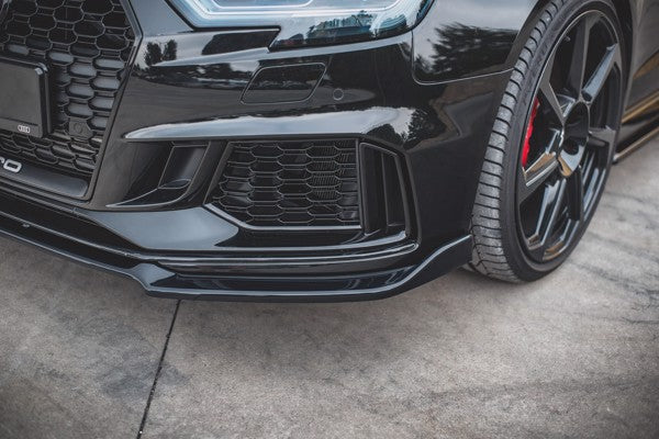 Maxton Front Splitter V.3 Audi RS3 8V Fl Sportback - Gloss Black