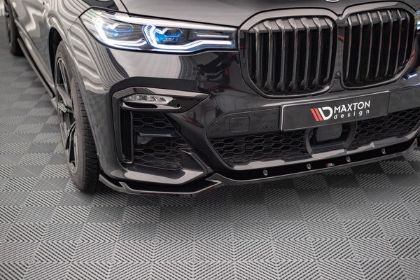 Maxton Front Splitter V.3 BMW X7 M G07 - Gloss Black