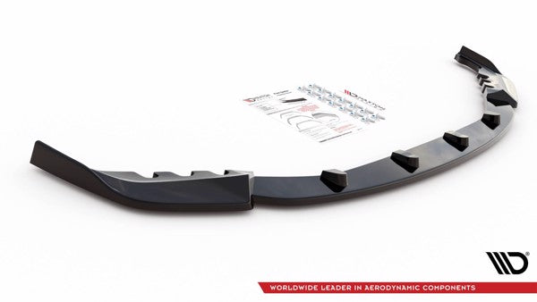 Maxton Front Splitter V.3 BMW M4 G82 - Gloss Black