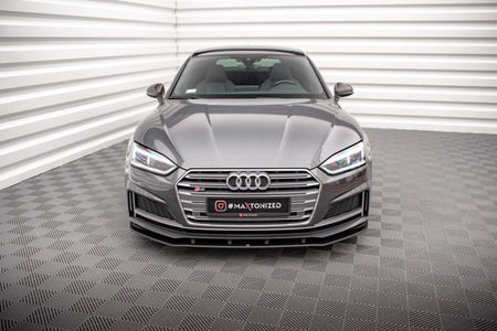 Maxton Street Pro Front Splitter Audi A5 S-Line / S5 Coupe / Sportback F5 - Black