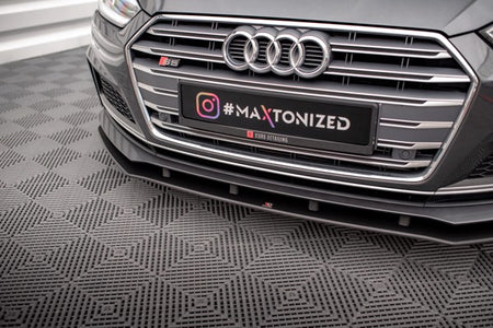 Maxton Street Pro Front Splitter Audi A5 S-Line / S5 Coupe / Sportback F5 - Black
