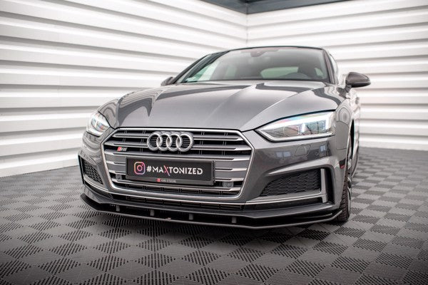 Maxton Street Pro Front Splitter Audi A5 S-Line / S5 Coupe / Sportback F5 - Black