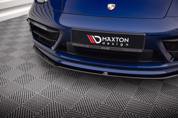 Maxton Front Splitter V.1 Porsche 911 Carrera Aero 992 - Gloss Black