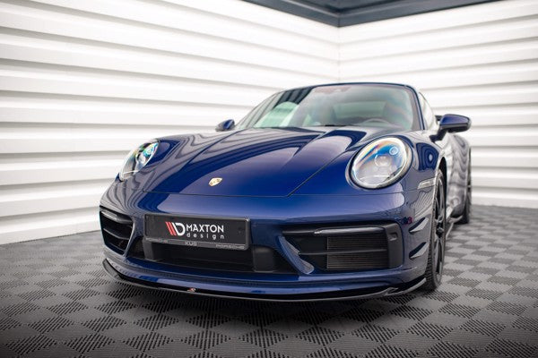 Maxton Front Splitter V.1 Porsche 911 Carrera Aero 992 - Gloss Black