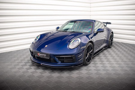 Maxton Front Splitter V.1 Porsche 911 Carrera Aero 992 - Gloss Black