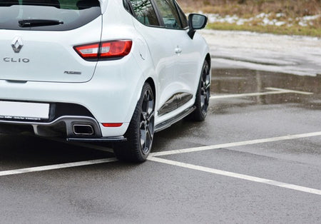 Maxton Side Skirts Diffusers Renault Clio Mk4 RS - Gloss Black