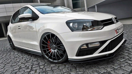 Maxton Front Splitter V.2 VW Polo Mk5 Gti (Facelift) - Gloss Black