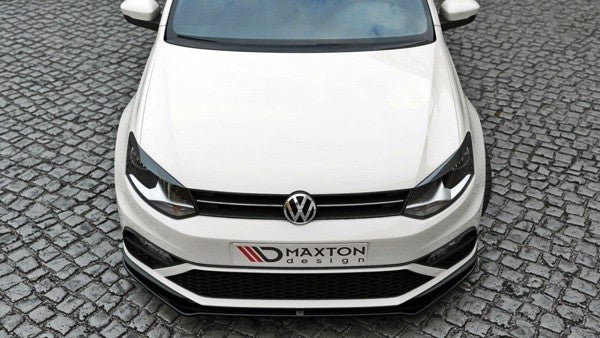 Maxton Front Splitter V.2 VW Polo Mk5 Gti (Facelift) - Gloss Black