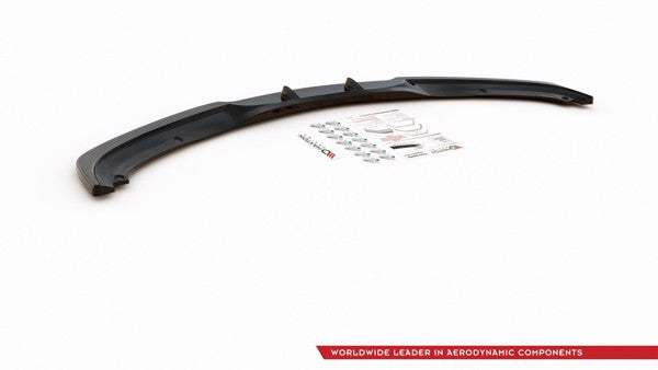 Maxton Front Splitter  V.2 BMW 3 E90/E91 Facelift - Gloss Black
