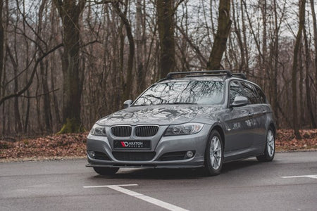 Maxton Front Splitter  V.2 BMW 3 E90/E91 Facelift - Gloss Black