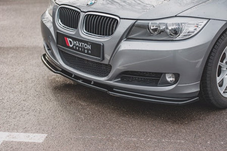 Maxton Front Splitter  V.2 BMW 3 E90/E91 Facelift - Gloss Black