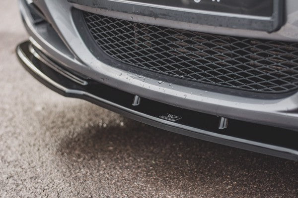 Maxton Front Splitter  V.2 BMW 3 E90/E91 Facelift - Gloss Black