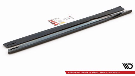 Maxton Side Skirts Diffusers V.1 Volvo S60/V60 R-Design Mk3 - Gloss Black